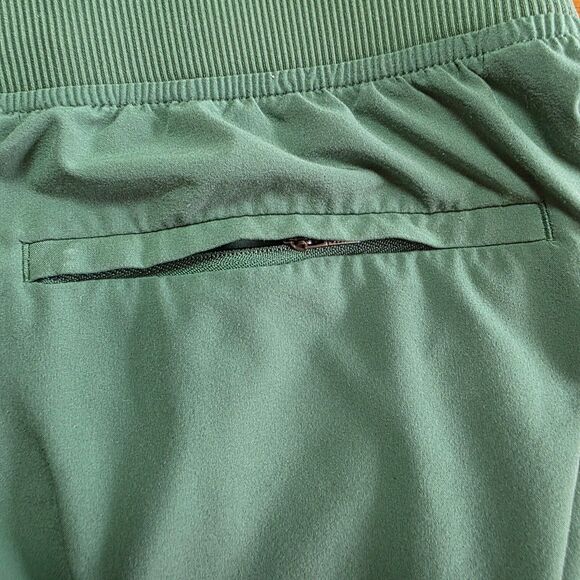 Athleta Brooklyn Ankle Pants Women’s 10 Green Mid Rise, Stretch, Tapered Leg - Picture 3 of 12